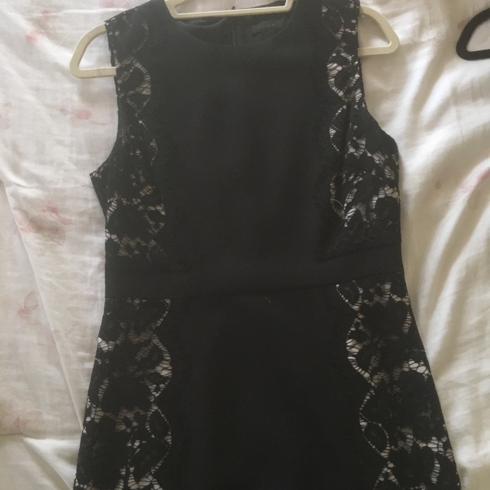 Black lace dress